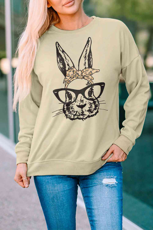 Easter Graphic Drop Shoulder Sweatshirt