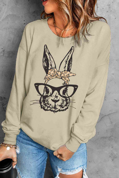 Easter Graphic Drop Shoulder Sweatshirt