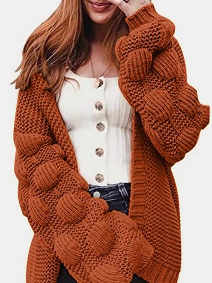 Open Front Long Sleeve Cardigan