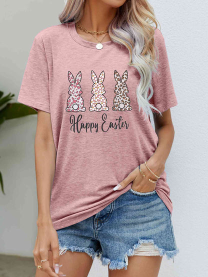 HAPPY EASTER Graphic Short Sleeve Tee